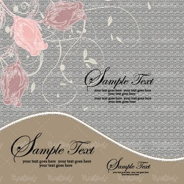 Flower frame vector