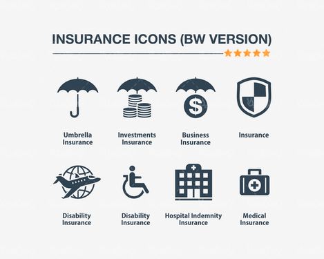 Vector insurance icons