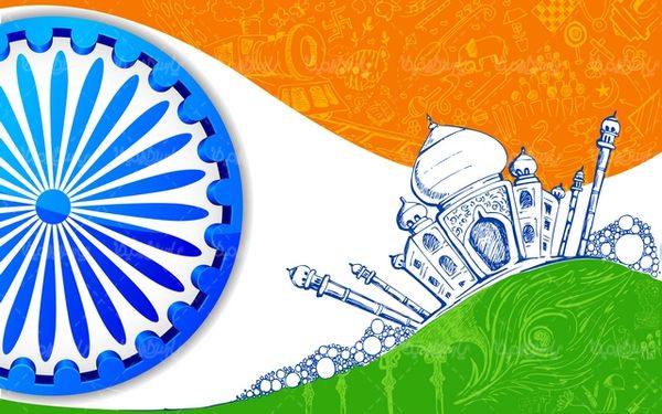 Vector Indian flag