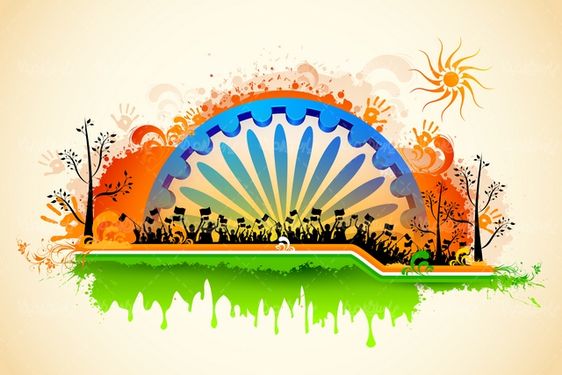 Vector Indian flag