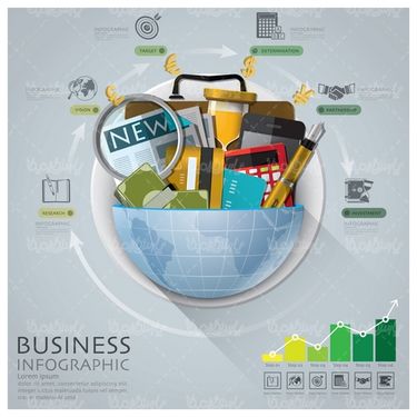 وکتور اینفوگرافی تحصیل