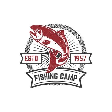 Fishing logo vector