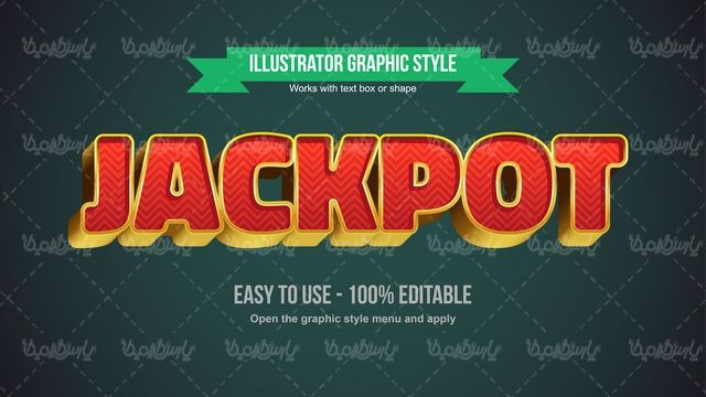 Editable text effect vector