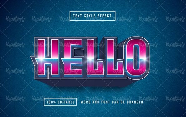 Editable vector font