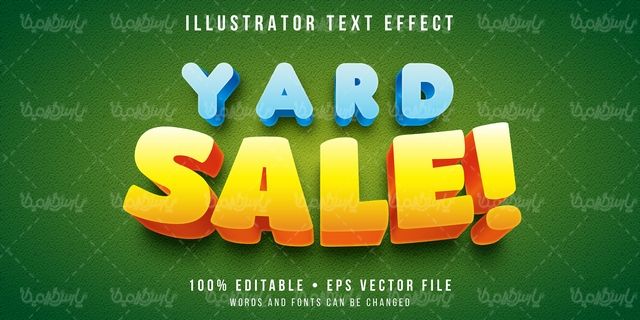 Vector text style effect
