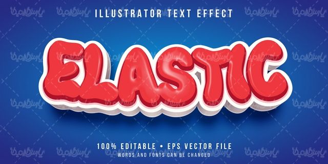 Vector text style effect