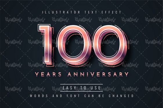 Vector text style effect