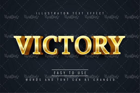 Vector text style effect
