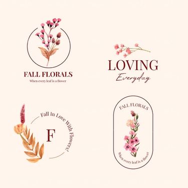 Flower logo vector