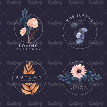 Flower logo vector