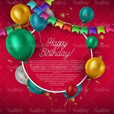 Birthday vector