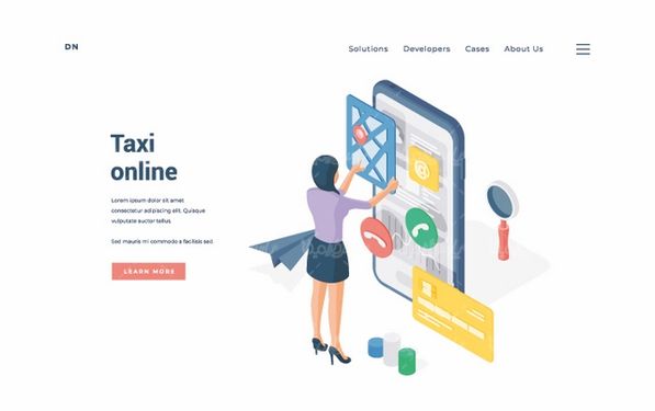 وکتور تاکسی اینترنتی