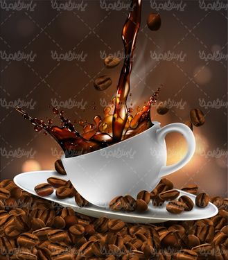 وکتور فنجان قهوه