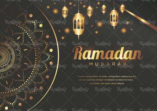 وکتور ماه رمضان
