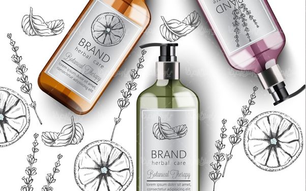 Cosmetics packaging vector