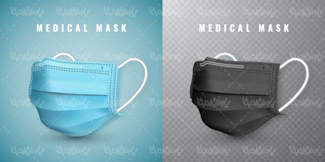 Medical mask vector