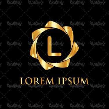 Golden logo vector