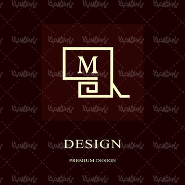 Golden logo vector