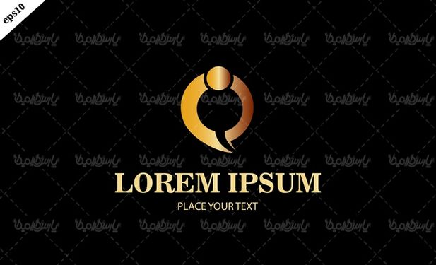 Golden logo vector