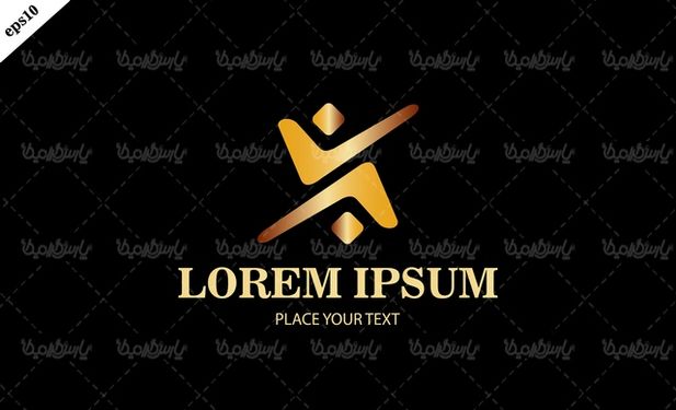 Golden logo vector