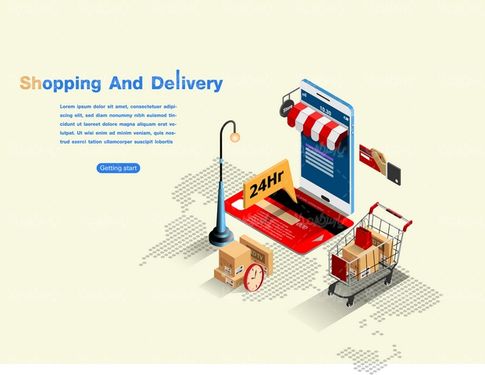 وکتور فروشگاه اینترنتی