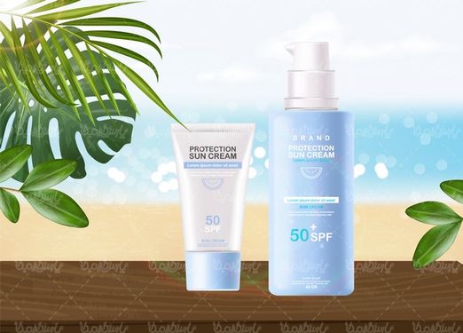 Cosmetics packaging vector