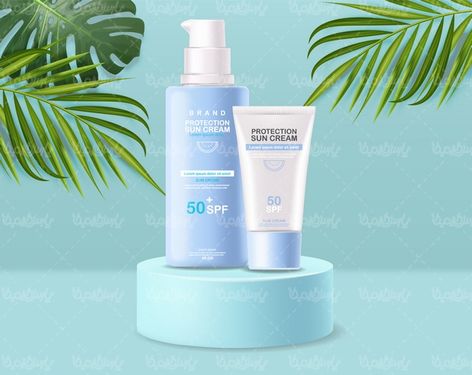 Cosmetics packaging vector