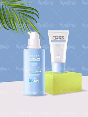 Cosmetics packaging vector