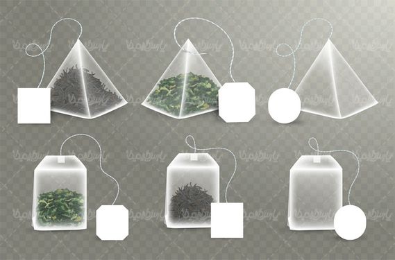 Vector tea bag