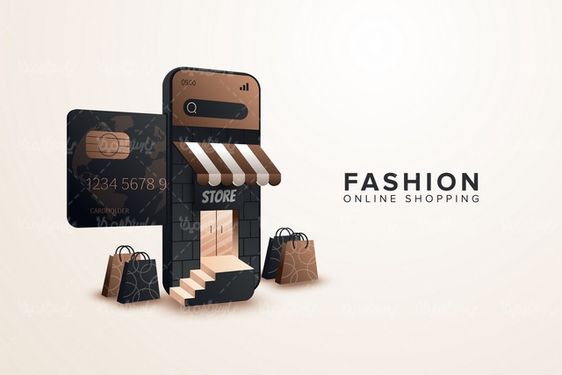 Online shopping vector