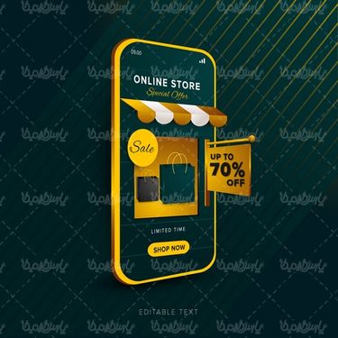 Online shopping vector
