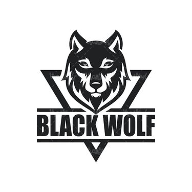 Wolf logo vector