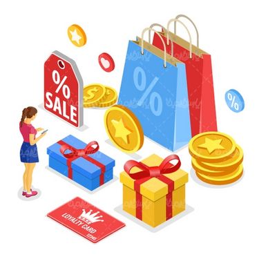 Online shopping vector