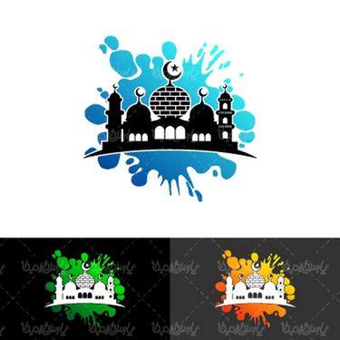 وکتور گنبد و گلدسته