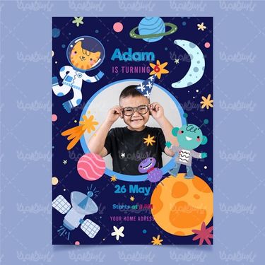 Vector birthday party design