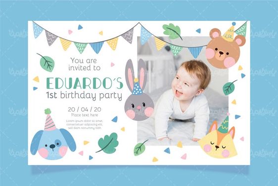 Vector birthday party design