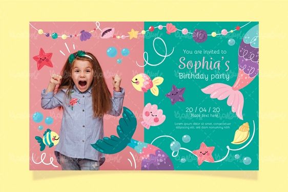 Vector birthday party design