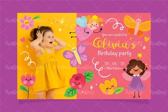 Vector birthday party design
