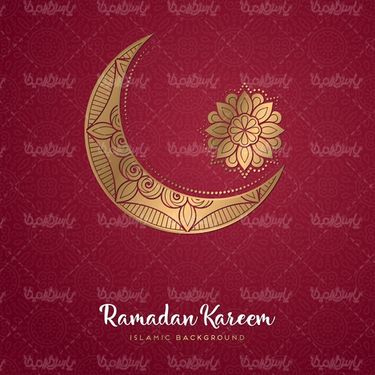 وکتور هلال ماه رمضان