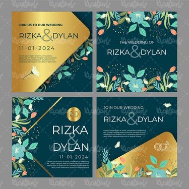 وکتور طرح کارت عروسی