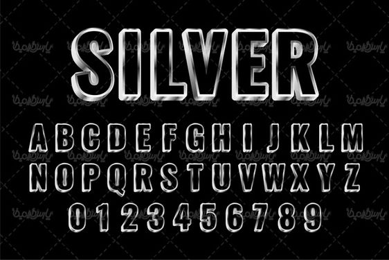 Latin alphabet vector