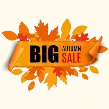 Vector autumn sales