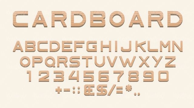 Vector Latin font