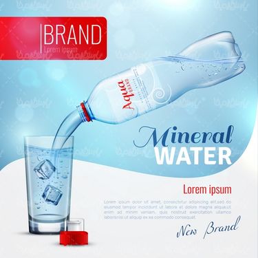 وکتور بطری آب معدنی