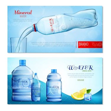 Mineral water bottle vector