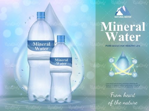 Mineral water bottle vector