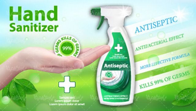 Disinfectant liquid vector
