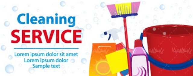 Cleaning service vector