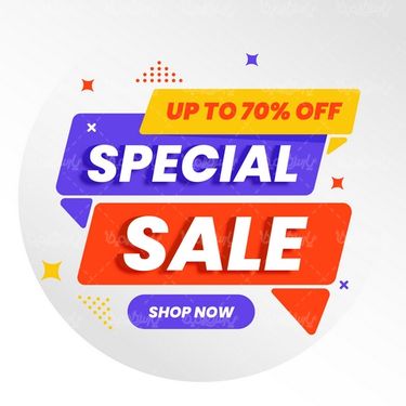 Special sale label vector