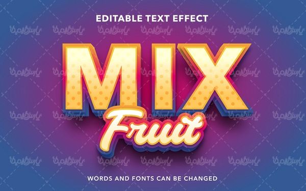 Graphic text style vector